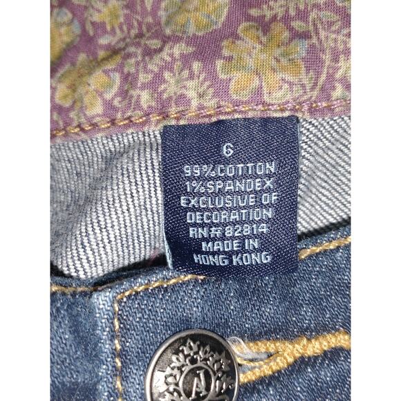 Vtg. AJ Women's Sz 6 Dark Wash Bootcut Jeans Denim Mid-rise Soft Girlfriend - Picture 6 of 7